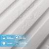 imageArt3d 8 Pack 96quot x 6quot WPC Slat Wall Panels 3D Fluted Panel for Interior Wall Decor TV Background Bedroom Living Room  Gray OakOffWhiteSquare