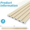 imageArt3d 8 Pack 96quot x 6quot WPC Slat Wall Panels 3D Fluted Panel for Interior Wall Decor TV Background Bedroom Living Room  OakOakSquare