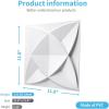 imageArt3d Decorative Textured PVC 3D Wall Panels for Interior Wall Decor in Living Room Bedroom in White Pack of 33 Tiles 32SqFtWhite