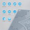 imageArt3d Drop Ceiling Tiles 24x24 in Bronze 12Pack 48 Sqft 3D Wainscoting Panels Glue Up 2x2Gray