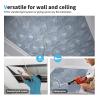 imageArt3d Drop Ceiling Tiles 24x24 in Bronze 12Pack 48 Sqft 3D Wainscoting Panels Glue Up 2x2Gray