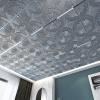 imageArt3d Drop Ceiling Tiles 24x24 in Bronze 12Pack 48 Sqft 3D Wainscoting Panels Glue Up 2x2Gray