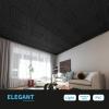 imageArt3d Drop Ceiling Tiles 24x24 in Bronze 12Pack 48 Sqft Wainscoting Panels Glue Up 2x2Black