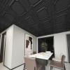 imageArt3d Drop Ceiling Tiles 24x24 in Bronze 12Pack 48 Sqft Wainscoting Panels Glue Up 2x2Black