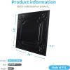 imageArt3d Drop Ceiling Tiles 24x24 in Bronze 12Pack 48 Sqft Wainscoting Panels Glue Up 2x2Black