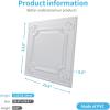 imageArt3d Drop Ceiling Tiles 24x24 in Bronze 12Pack 48 Sqft Wainscoting Panels Glue Up 2x2White