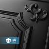 imageArt3d Drop Ceiling Tiles 24x2412Pack 48 SqftWainscoting Panels Glue Up 2x2 BlackBlack
