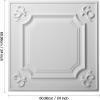 imageArt3d Drop Ceiling Tiles 24x2412Pack 48 SqftWainscoting Panels Glue Up 2x2 BlackCloudwhite