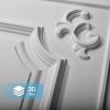 imageArt3d Drop Ceiling Tiles 24x2412Pack 48 SqftWainscoting Panels Glue Up 2x2 BlackCloudwhite