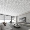 imageArt3d Drop Ceiling Tiles 24x2412Pack 48 SqftWainscoting Panels Glue Up 2x2 BlackOffWhite