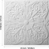imageArt3d Drop Ceiling Tiles 24x2412Pack 48 SqftWainscoting Panels Glue Up 2x2 BlackOffWhite