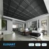 imageArt3d Drop Ceiling Tiles 24x2412Pack 48 SqftWainscoting Panels Glue Up 2x2 BlackSquare Black