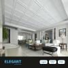 imageArt3d Drop Ceiling Tiles 24x2412Pack 48 SqftWainscoting Panels Glue Up 2x2 BlackSquare White
