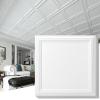 imageArt3d Drop Ceiling Tiles 24x2412Pack 48 SqftWainscoting Panels Glue Up 2x2 BlackSquare White
