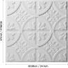 imageArt3d Drop Ceiling Tiles 24x2412Pack 48 SqftWainscoting Panels Glue Up 2x2 BlackWhite