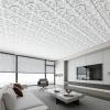 imageArt3d Drop Ceiling Tiles 24x2412Pack 48 SqftWainscoting Panels Glue Up 2x2 BlackWhite