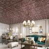 imageArt3d Drop Ceiling Tiles 2x2 Glueup Ceiling Panel Fancy Classic Style Antique CopperAntique Copper