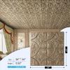 imageArt3d Drop Ceiling Tiles 2x2 Glueup Ceiling Panel Fancy Classic Style Antique CopperAntique Gold