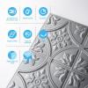 imageArt3d Drop Ceiling Tiles 2x2 Glueup Ceiling Panel Fancy Classic Style Antique CopperArgent Silver