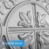 imageArt3d Drop Ceiling Tiles 2x2 Glueup Ceiling Panel Fancy Classic Style Antique CopperArgent Silver