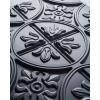 imageArt3d Drop Ceiling Tiles 2x2 Glueup Ceiling Panel Fancy Classic Style Antique CopperGray