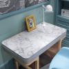 imageArt3d Glossy SelfAdhesive Contact Paper Countertops 24quotx200quot Glossy Beech 1White Marble