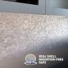 imageArt3d Mother of Pearl Shell Mini Square Seamless Mosaic Tile for Kitchen Backsplash White 12quot L X 12quot WMother of Pearl