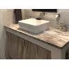 imageArt3d Mother of Pearl Shell Mini Square Seamless Mosaic Tile for Kitchen Backsplash White 12quot L X 12quot WShimmer Gray