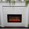imageArt3d Mother of Pearl Shell Mini Square Seamless Mosaic Tile for Kitchen Backsplash White 12quot L X 12quot WShimmer Gray