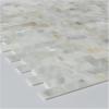 imageArt3d Mother of Pearl Shell Mini Square Seamless Mosaic Tile for Kitchen Backsplash White 12quot L X 12quot WSmoke Gray