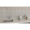imageArt3d Mother of Pearl Shell Mini Square Seamless Mosaic Tile for Kitchen Backsplash White 12quot L X 12quot Wbrown gray  1pc