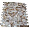 imageArt3d Mother of Pearl Shell Mini Square Seamless Mosaic Tile for Kitchen Backsplash White 12quot L X 12quot Wbrown gray