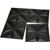 imageArt3d Navy Blue 3D Wall Panel PVC Flower Design Cover 3 Sq Meter for Interior Wall Decor in Living Room Bedroom Lobby Office Shopping MallBlack