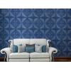 imageArt3d Navy Blue 3D Wall Panel PVC Flower Design Cover 3 Sq Meter for Interior Wall Decor in Living Room Bedroom Lobby Office Shopping MallNavy Blue