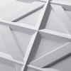 imageArt3d PVC 3D Wall Panel Decorative Wall Tile in Black 12Pack 197quotx197quotMatt White