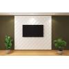 imageArt3d PVC 3D Wall Panel Interlocked Circles in Matt Black Cover 32 Sqft for Interior Ceiling and Wall Decor for Residential or Commerical 197197 A10048BKWhite