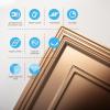 imageArt3d PVC Ceiling Tiles 2x2 Plastic Sheet in Bronze 12PackBronze