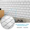 imageArt3d Peel and Stick Backsplash Tile Green for Kithchen Bathroom Laundry Room Stove RV 20Pack of 12 x 6quot SelfAdhesive Vinyl Stick On Subway TileWhite with Black Grout  1