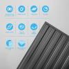 imageArt3d Slat Wall Panel 3D Fluted Textured Panel 12Tile 197 x 197in  BlackOblong  Black