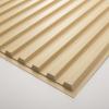 imageArt3d Slat Wall Panel 3D Fluted Textured Panel 12Tile 197 x 197in  BlackOblong  Oak