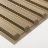 imageArt3d Slat Wall Panel 3D Fluted Textured Panel 12Tile 197 x 197in  BlackOblong  Walnut
