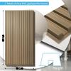 imageArt3d Slat Wall Panel 3D Fluted Textured Panel 12Tile 197 x 197in  BlackOblong  Walnut
