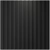 imageArt3d Slat Wall Panel 3D Fluted Textured Panel 12Tile 197 x 197in  BlackSquare  Black