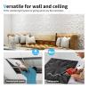 imageArt3d Textures 3D Wall Panels for Interior Wall Decor Black Diamond Decorative PVC Wall Panels Pack of 12 Tiles 32 Sq FtBlack