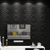 imageArt3d Textures 3D Wall Panels for Interior Wall Decor Black Diamond Decorative PVC Wall Panels Pack of 12 Tiles 32 Sq FtBlack