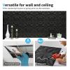 imageArt3d Textures 3D Wall Panels for Interior Wall Decor Black Diamond Decorative PVC Wall Panels Pack of 12 Tiles 32 Sq FtBlack