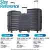 imageLuggage Set with Spinner Wheels and TSA Lock 3 Pieces Expandable Hardside Suitcase for Travel Hardshell Luggage Sets 20quot 24quot 28quot NavyBlack