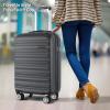 imageLuggage Set with Spinner Wheels and TSA Lock 3 Pieces Expandable Hardside Suitcase for Travel Hardshell Luggage Sets 20quot 24quot 28quot NavyBlack