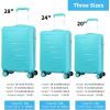 imageLuggage Set with Spinner Wheels and TSA Lock 3 Pieces Expandable Hardside Suitcase for Travel Hardshell Luggage Sets 20quot 24quot 28quot NavyMint