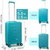 imageLuggage Set with Spinner Wheels and TSA Lock 3 Pieces Expandable Hardside Suitcase for Travel Hardshell Luggage Sets 20quot 24quot 28quot NavyMint